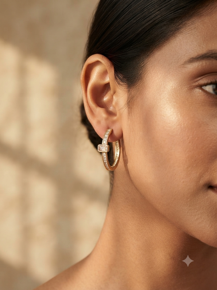 JAVERI 92.5 SILVER HOOPS