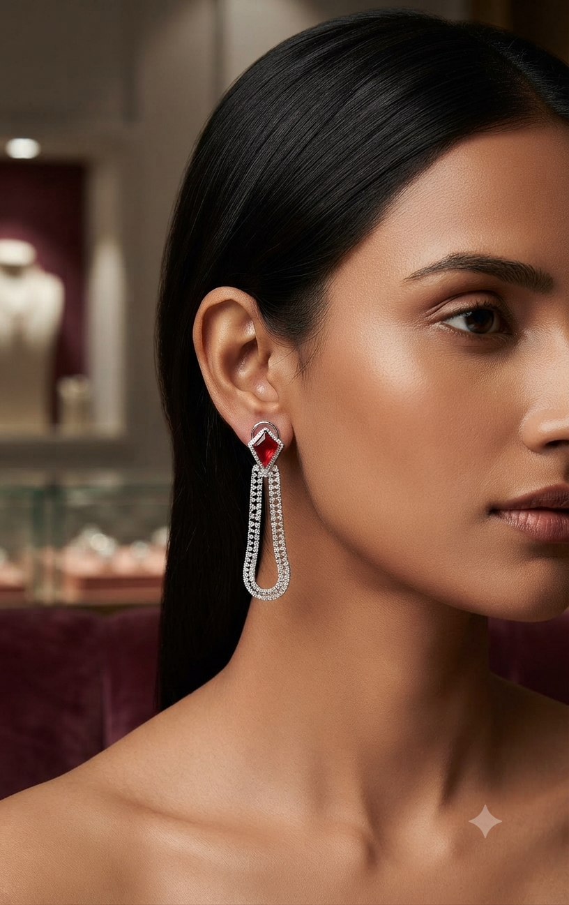 CELESTE DOUBLET LONG EARRING