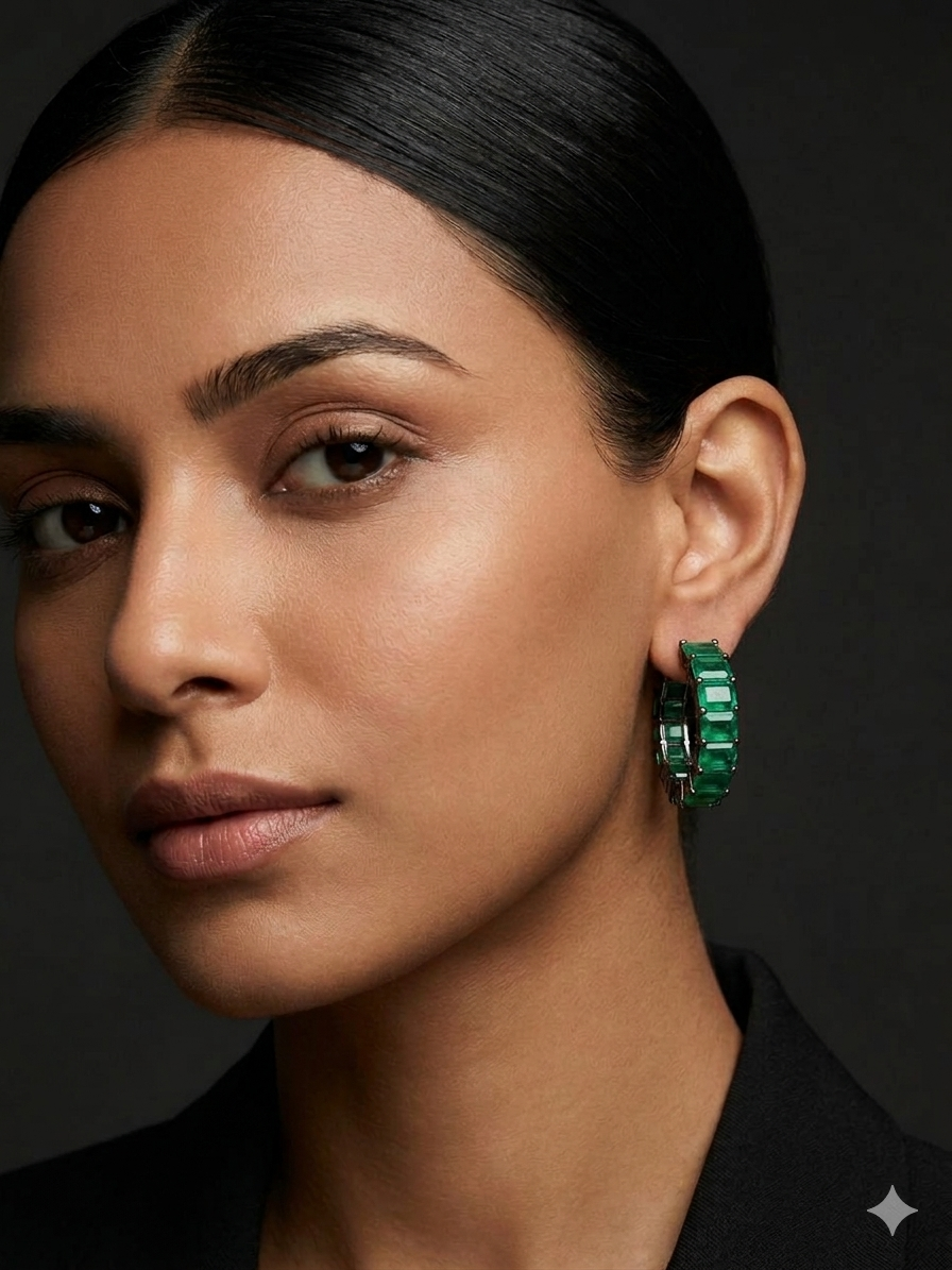 ELOISE SEMIPRECIOUS HOOPS