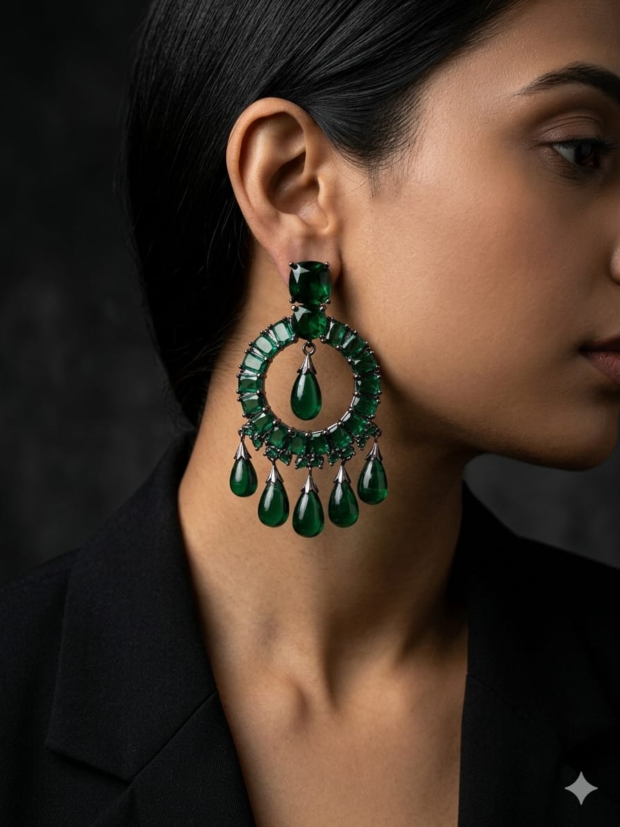 ZAVERI ROUND EARRING
