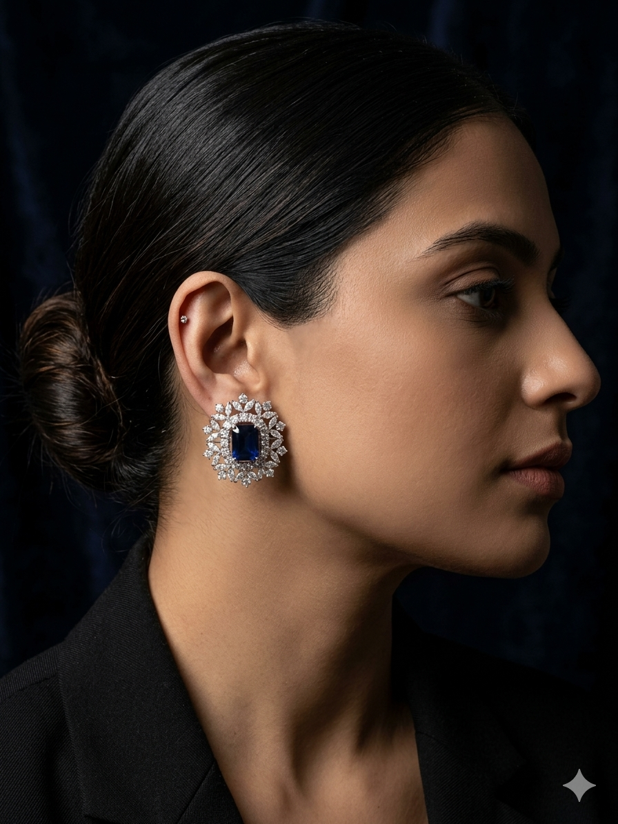 ASHA BIG DIAMOND STUD
