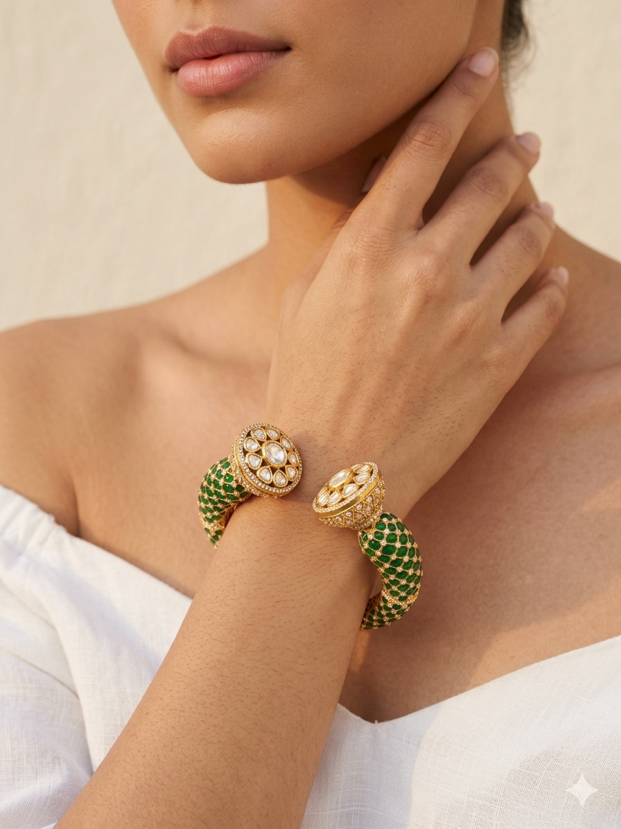 PREKSHA POLKI KADA BRACELET