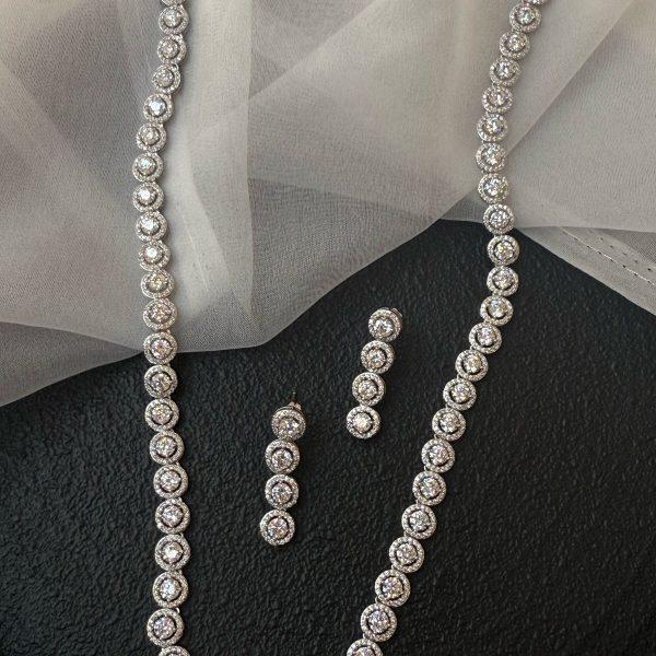 Diamond Necklace & Earrings
