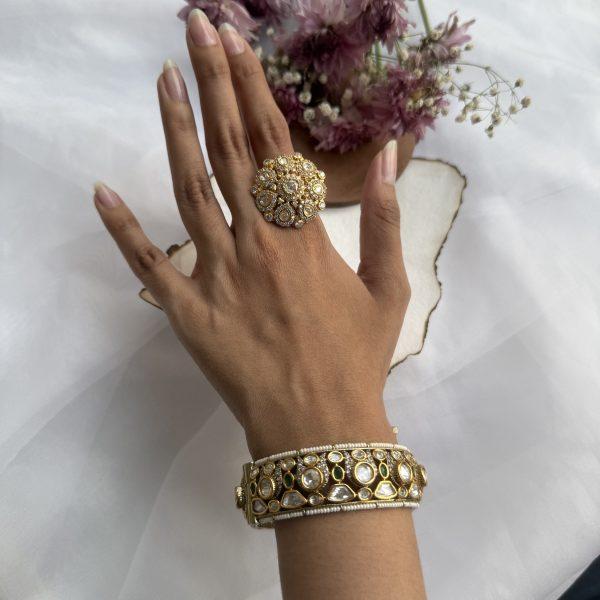 Thick Polki Bangle