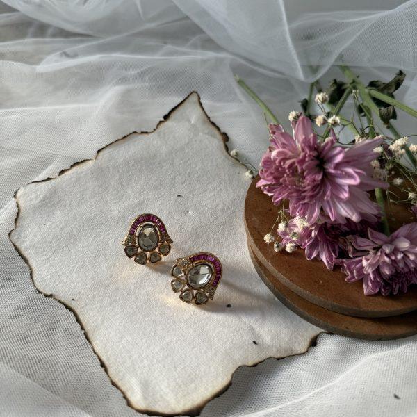 Elephant Polki Earrings