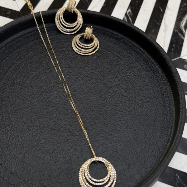 Pendant + Earrings