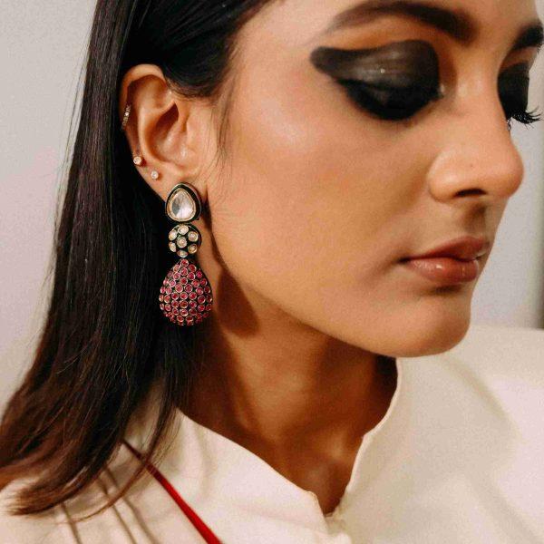 SHESHA POLKI EARRING