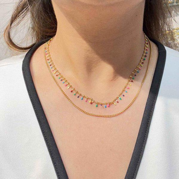 GOLDIE TWO LAYER CHAIN