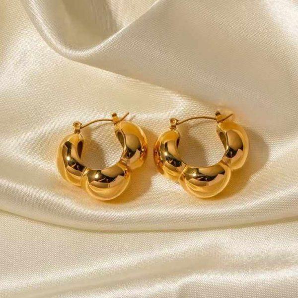 BLOOM GOLD HOOPS