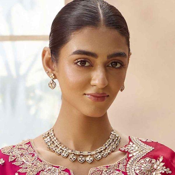 DIPTI MOISSANITE PEARL NECKLACE