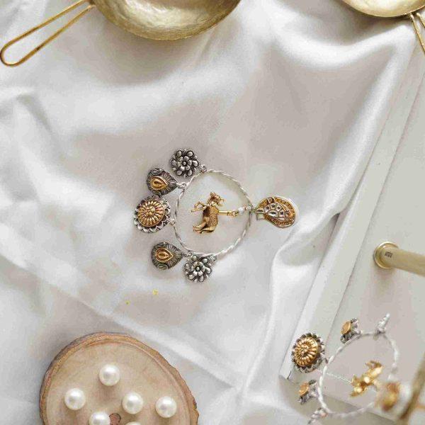 COW SILVER EARRING