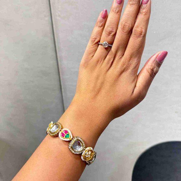 SULEKHA COLOURED POLKI BANGLE