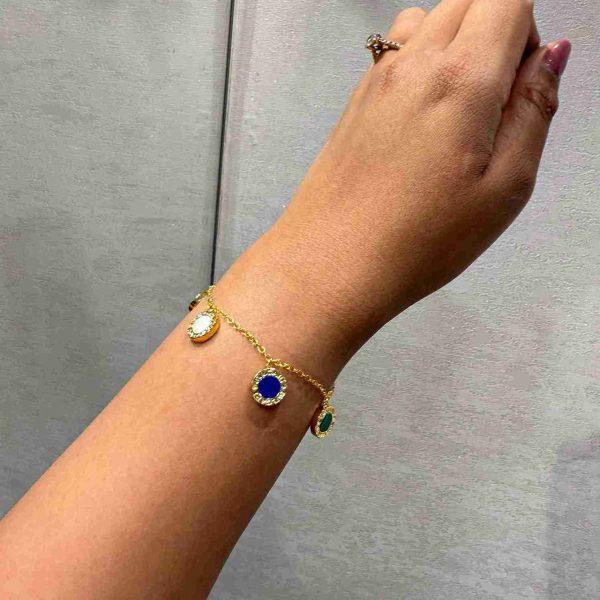 BVLGARI COLORFUL TENNIS BRACELET