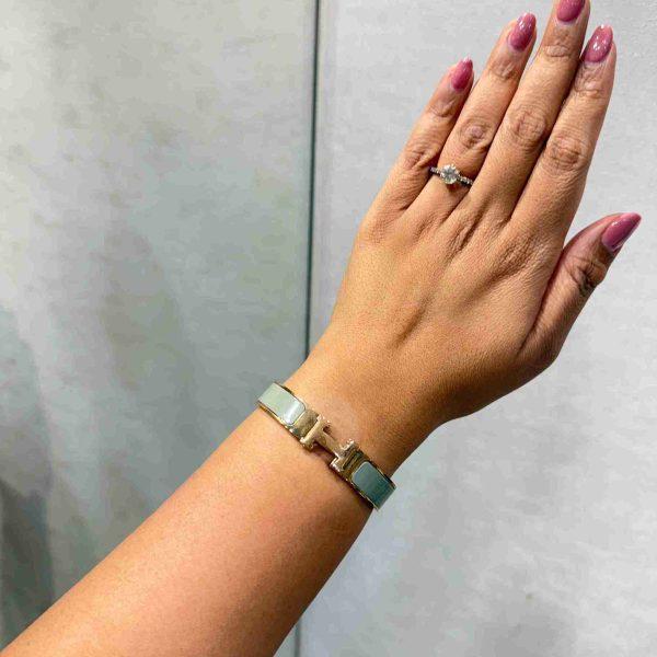 HERMES WIDTH GREY BRACELET