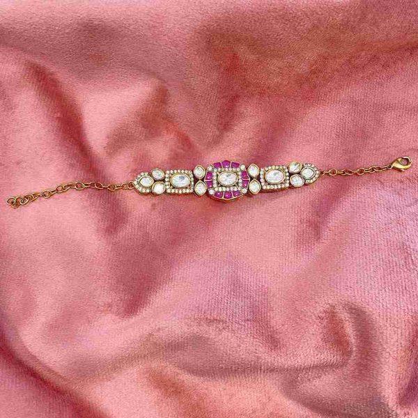 NATASHA PINK 92.5 SILVER BRACELET
