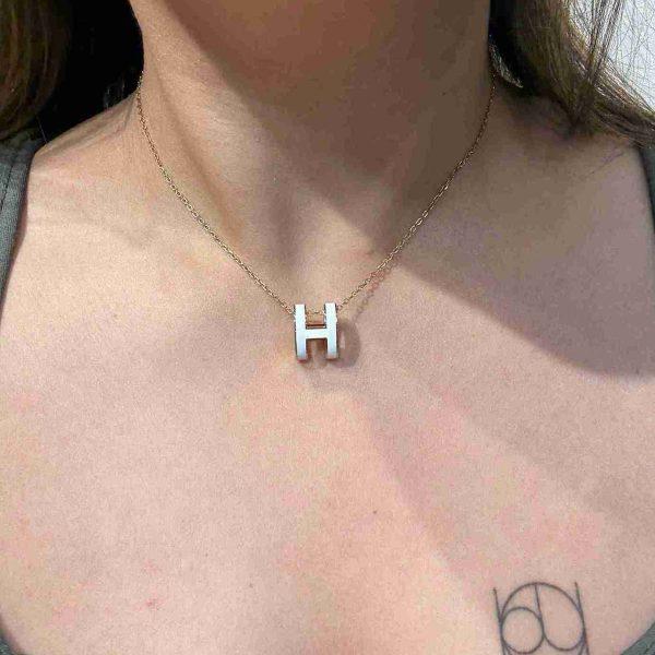 HERMES WHITE PENDENT