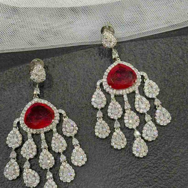 ABIGAIL RED EARRING