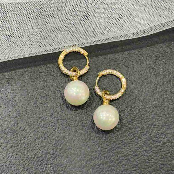 PURE SILVER PEARL EARRING