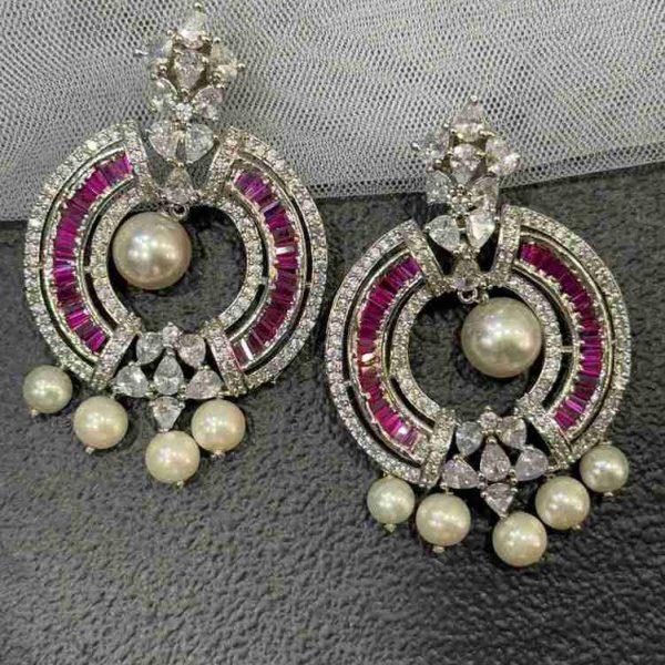 ROUND RUBY DIAMOND CHANDILIER