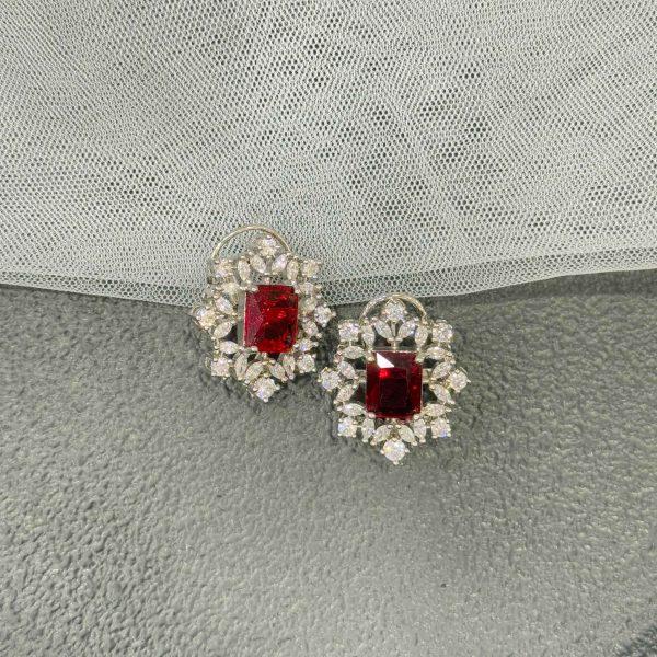 ASHWINI RED DIAMOND STUD
