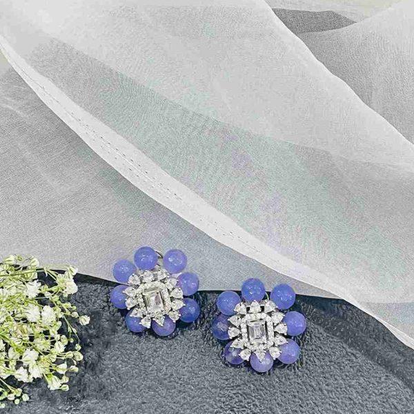 LILAC DIAMOND STUD